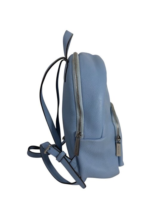 Michael Kors Light Blue Pebbled Leather Backpack